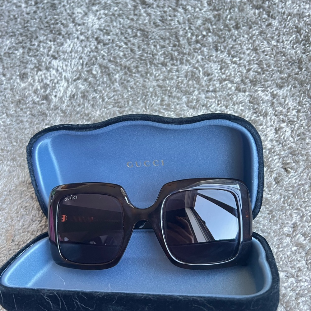 Gucci Brown Oversized Square Sunglasses - Picture 4 of 7